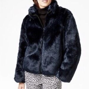 Michael Kors Navy Teddy Jacket